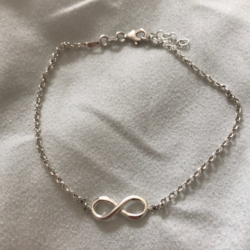 Sterling Silver Infinity Anklet